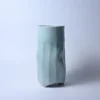 面取り変形半磁器青磁花器２２